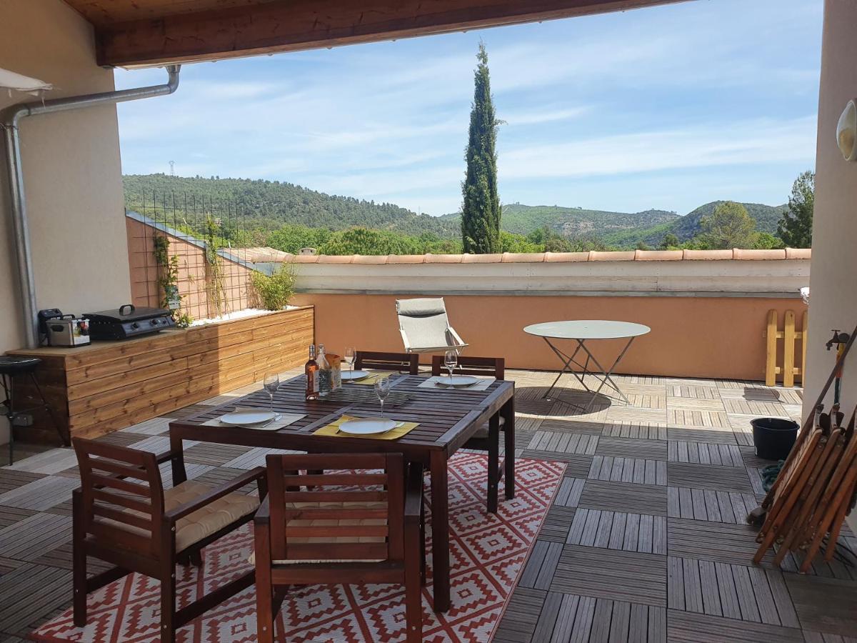 Terrasse 130M2 Panoramique Avec Climatisation Piscine - 3 Chambres Gréoux-les-Bains Exterior foto